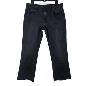 Silver Jeans Zac Mens 36x32 (37x30.5) Relaxed Straight Leg Black Denim Stretch